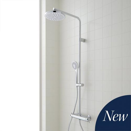 Hollybrook Thermostatic Exposed Pipe Shower
