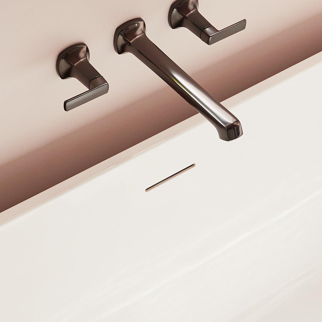 Sefina Wall-Mount Tub Faucet in Gunmetal
