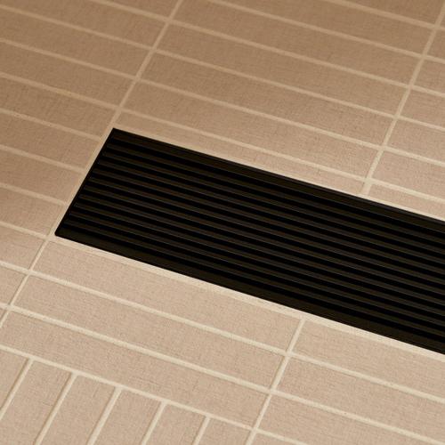 Carmen Linear Shower Drain in Matte Black