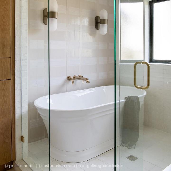 67" Odenwald Acrylic Freestanding Tub for wet bathroom