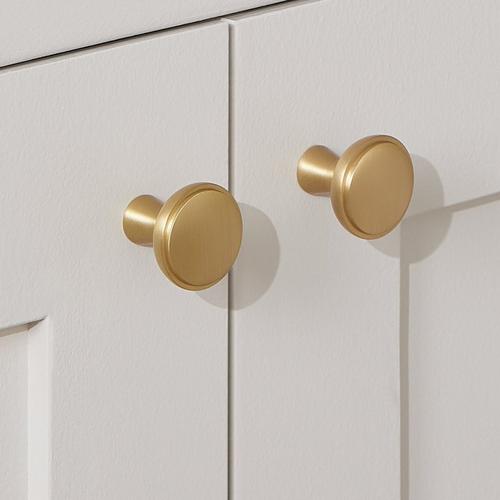 Strasbourg Brass Cabinet Knob in Satin Brass