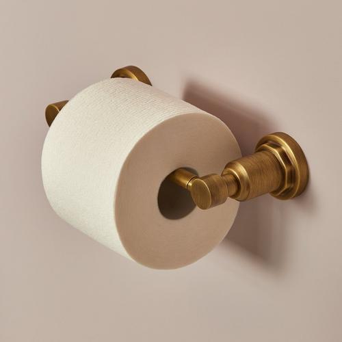 Greyfield Toilet Paper Holder in Aged Brass