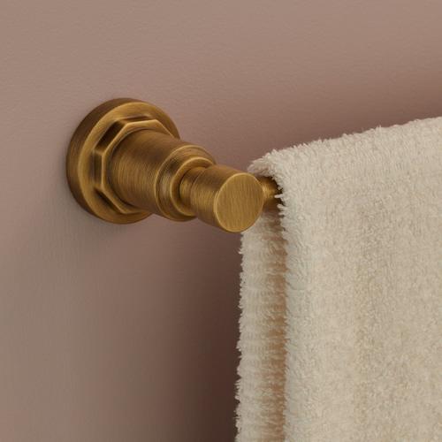 Greyfield Towel Bar in Aged Brass