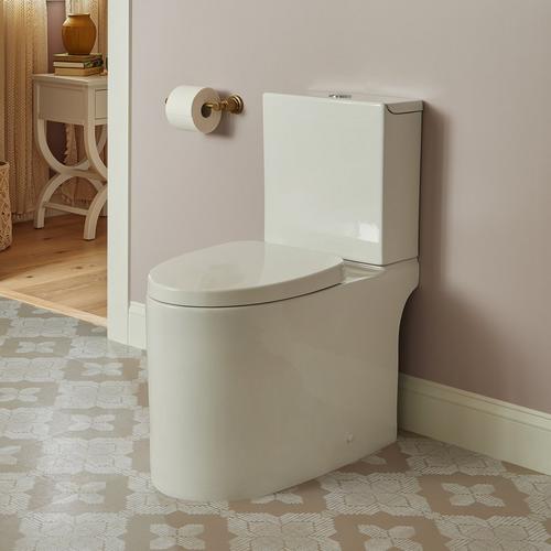 Kerrick Dual-Flush Two-Piece Elongated Skirted Toilet in White